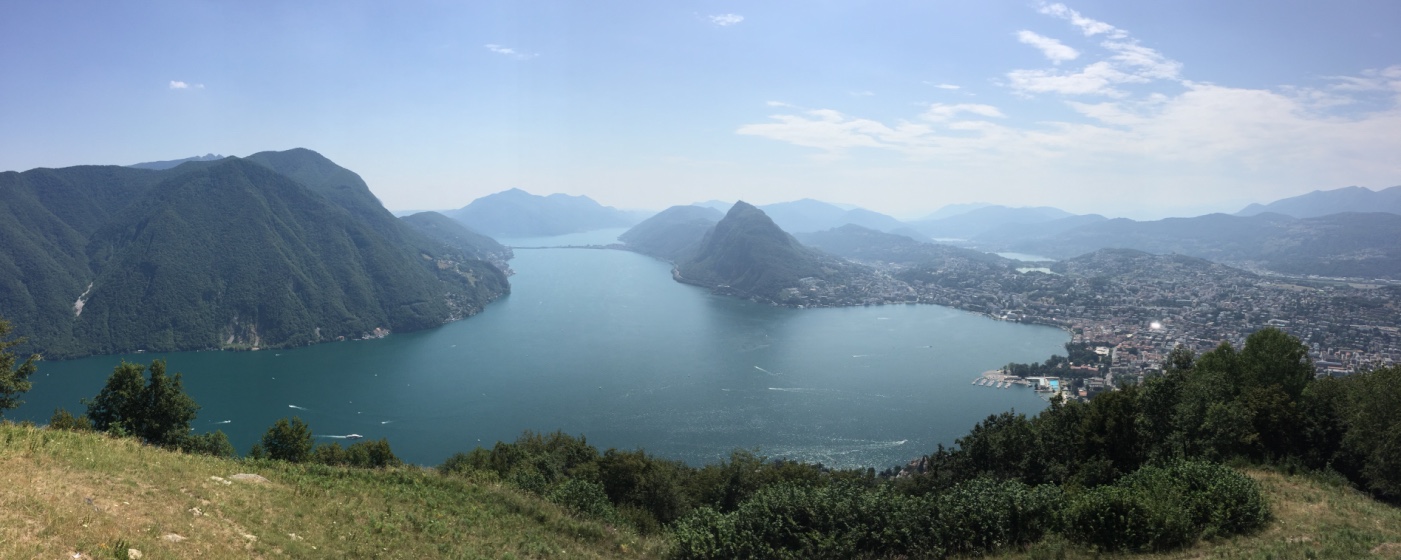 Vista a Lugano desde el Monte Bre