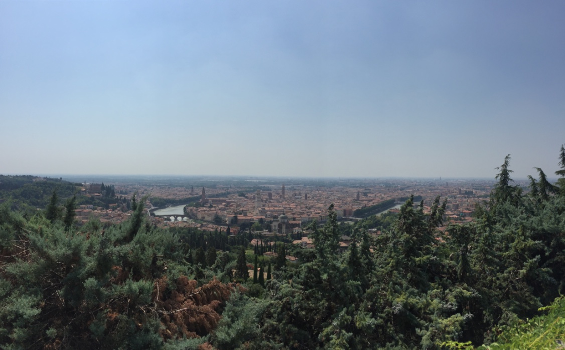 Verona vista desde el Santuario Madonna Di Lourdes
